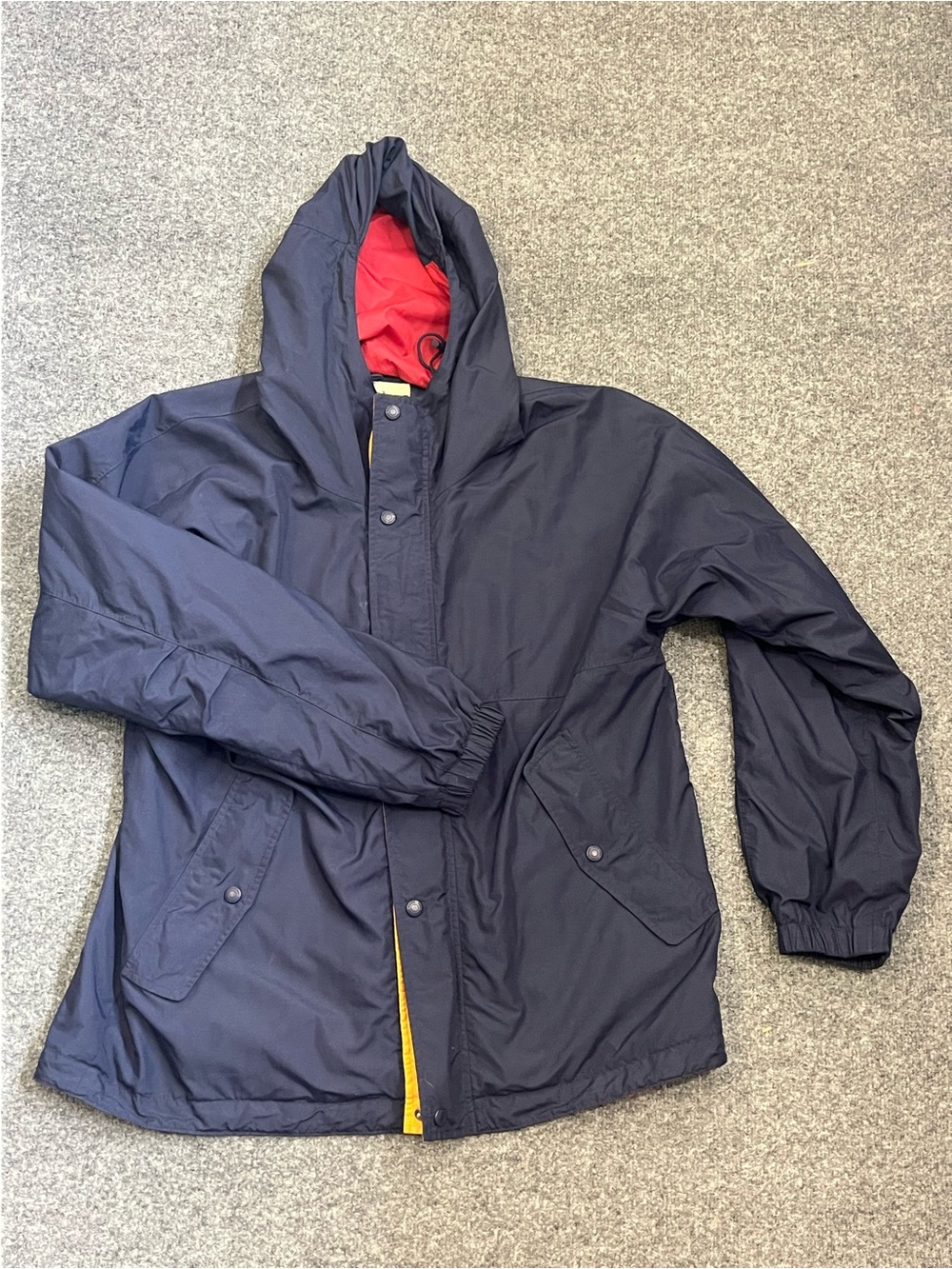Eddie Bauer Men’s Hooded Windbreaker Jacket, Navy, Medium